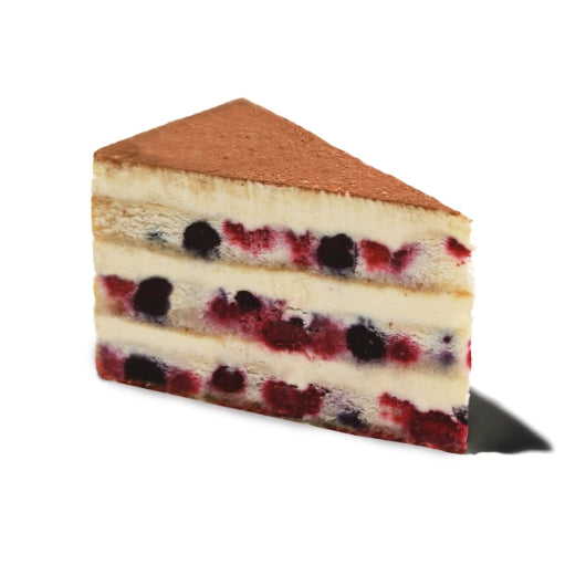 Elis Moscato Berry 10 Inch Moscato Berry Tiramisu, 14 Slices per Cake, 2 x 105 oz Case - GS1 raw or uncooked product image