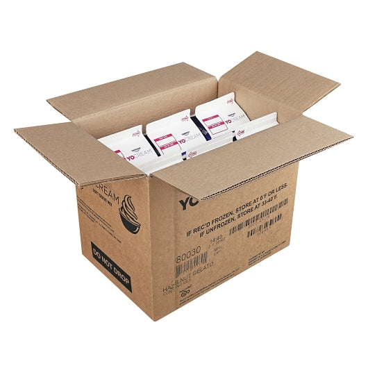 Yocream Gelato Mix Premium Hazelnut Soft Serve Frozen Yogurt Gelato Mix, 6 x 64 oz Case - DOT product image 4