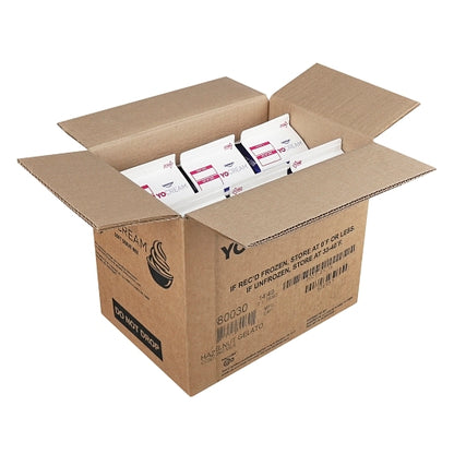 Yocream Gelato Mix Premium Hazelnut Soft Serve Frozen Yogurt Gelato Mix, 6 x 64 oz Case - DOT product image 4