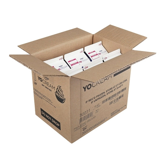 Yocream Gelato Mix Premium Pistachio Soft Serve Frozen Yogurt Gelato Mix, 6 x 64 oz Case - DOT product image 4