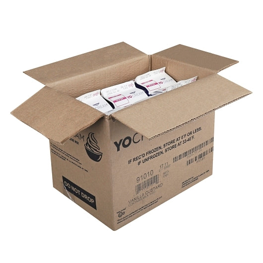 Yocream Ready-To-Eat Custard Frozen Custard Vanilla Cream Soft Serve Mix Premium Frozen Custard, 6 x 64 oz Case - DOT product image 4