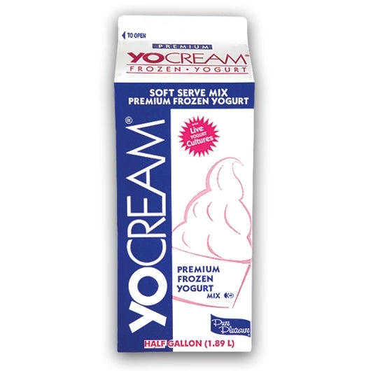 Yocream Premium French Vanilla Frozen Low Fat Soft Serve Yogurt Mix, 1 x 64 oz Case - DOT product image 6