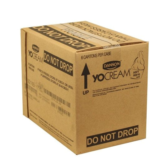 Yocream Yogurt Mix Premium Alpine Vanilla Frozen Soft Serve Yogurt Mix, 6 x 0.5 GA Case - DOT product image 8