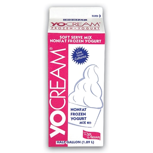 Yocream Pistachio Nonfat Premium Pistachio Frozen Nonfat Soft Serve Yogurt Mix, 6 x 64 oz Case - DOT product image 7