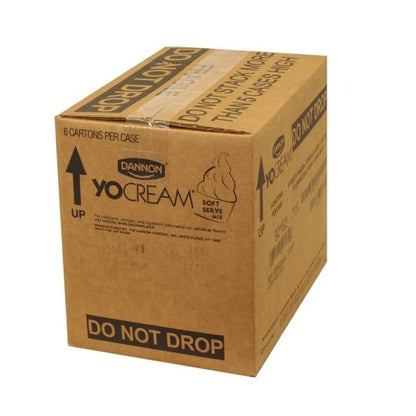 Yocream Premium Original Tart Frozen Nonfat Soft Serve Yogurt Mix, 6 x 64 oz Case - GS1 closed shipping case image