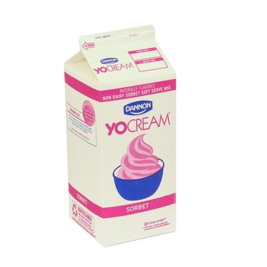 Yocream Non-Dairy Mango Sunrise Soft Serve Sorbet Mix, 1 x 64 oz Case - DOT product image 2