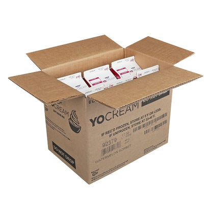 Yocream Non-Dairy Watermelon Soft Serve Sorbet Mix, 6 x 64 oz Case - DOT product image 4