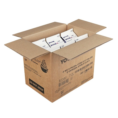Yocream No Sugar Premium Chocolate Frozen No Sugar Added Nonfat Soft Serve Yogurt Mix, 6 x 64 oz Case - DOT product image 4