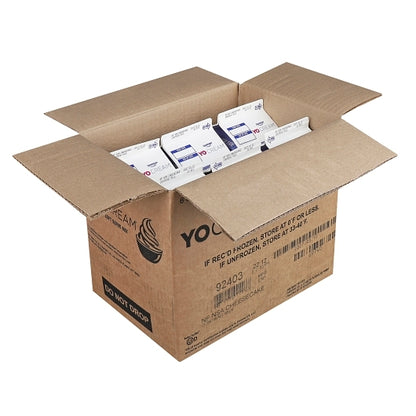 Yocream Yogurt Mix Premium Cheesecake Frozen No Sugar Added Nonfat Soft Serve Yogurt Mix, 6 x 64 oz Case - GS1 open-case image