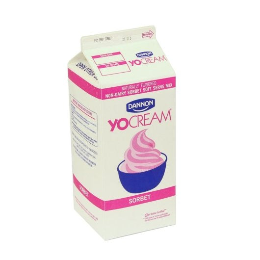 Yocream Non-Dairy Pomegranate Raspberry Soft Serve Sorbet Mix, 6 x 64 oz Case - DOT product image 2