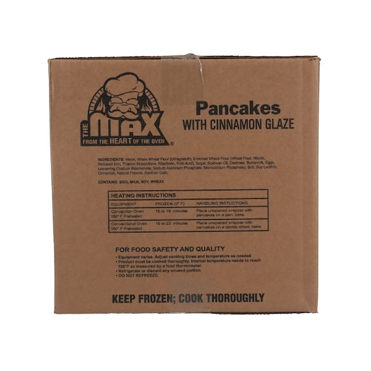 The MAX Pancake Meals with Cinnamon, 1 x 80 x 0.188 lb Case - GS1 closed shipping case image