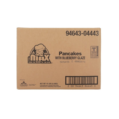 The MAX Whole Grain Blueberry Glazed Pancake, 1 x 80 x 3 oz Case - GS1 closed shipping case image