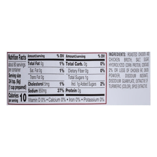 Custom Culinary No Chicken Base Paste, No MSG Added, 12 x 1 lb Case - DOT product image 6