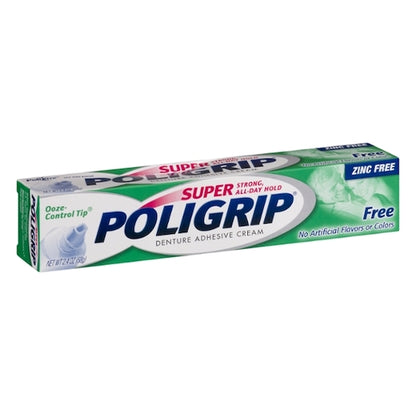 Poligrip Free Cream, 4 x 6 x 2.4 oz Case - Health & Personal Care