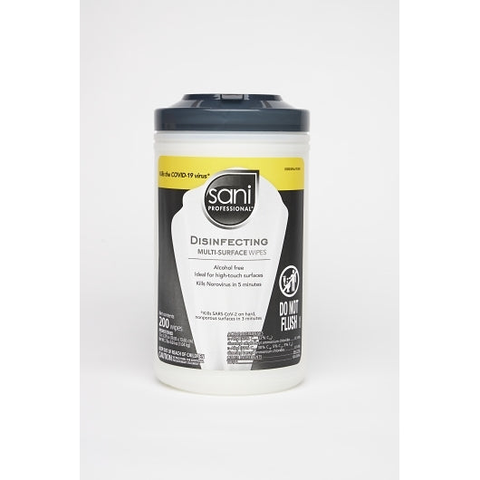 Sani Professional Sani-cloth Disinfecting Wipes, 6 x 200 ct Case - Cleaners & Sanitizers