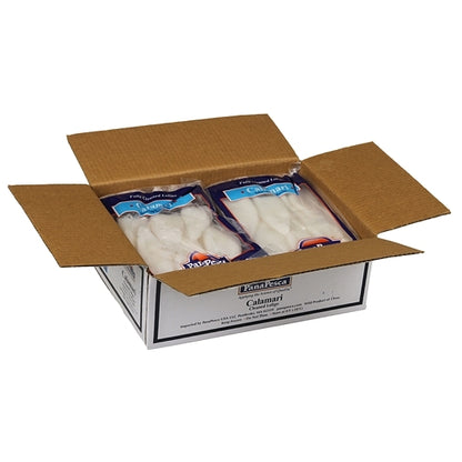 Panapesca Squid, Loligo, Raw, Frozen, Fully Cleaned, Various, Tubes & Tentacles, 4"-6", 4 x 2.5 lb Case - DOT product image 4