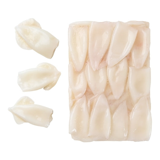 Pana Pesca Traditionally Squid, Loligo, Raw, Frozen, Traditionally Cleaned, Various, Tubes Only, 3"-5", 4 x 2.5 lb Case - DOT product image 2