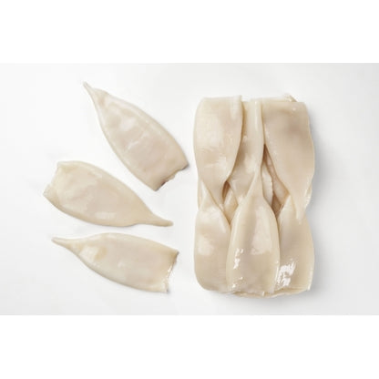 Pana Pesca Fully Squid, Illex/Arrow, Raw, Frozen, Fully Cleaned, Various, Tubes Only, 5"-8", 4 x 2.5 lb Case - DOT product image 6