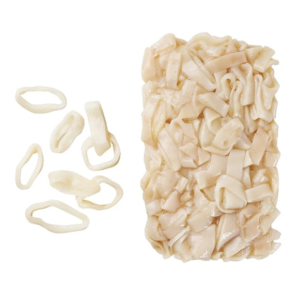 Panapesca Squid, Illex/Arrow, Raw, Frozen, Fully Cleaned, Various, Rings Only, 5/8" Cut, 4 x 2.5 lb Case - DOT product image 2