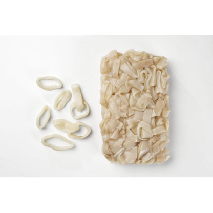 Panapesca Squid, Illex/Arrow, Raw, Frozen, Fully Cleaned, Various, Rings Only, 5/8" Cut, 4 x 2.5 lb Case - DOT product image 6