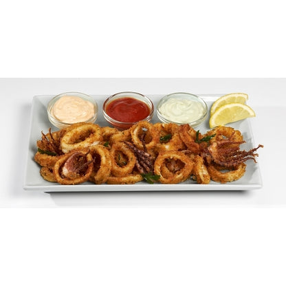 Pana Pesca Fully Squid, Illex/Arrow, Raw, Frozen, Fully Cleaned, Various, Rings & Tentacles, 5/8" Cut, 4 x 2.5 lb Case - DOT product image 3