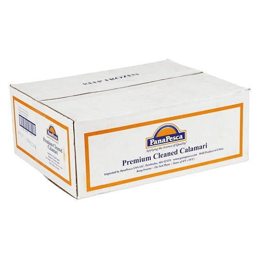 Pana Pesca Fully Squid, Illex/Arrow, Raw, Frozen, Fully Cleaned, Various, Rings & Tentacles, 5/8" Cut, 4 x 2.5 lb Case - DOT product image 5