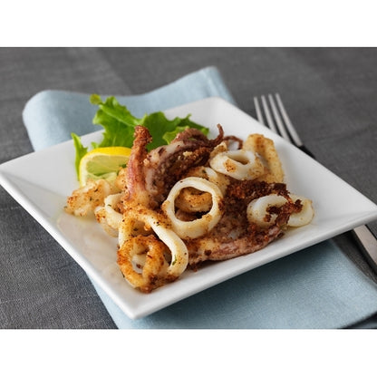 Panapesca Squid Illex/Arrow Raw Frozen Fully Cleaned Various, Rings & Tentacles, 1/2" Cut 8 Oz. Portion Pack, 2 x 5 lb - DOT product image 3