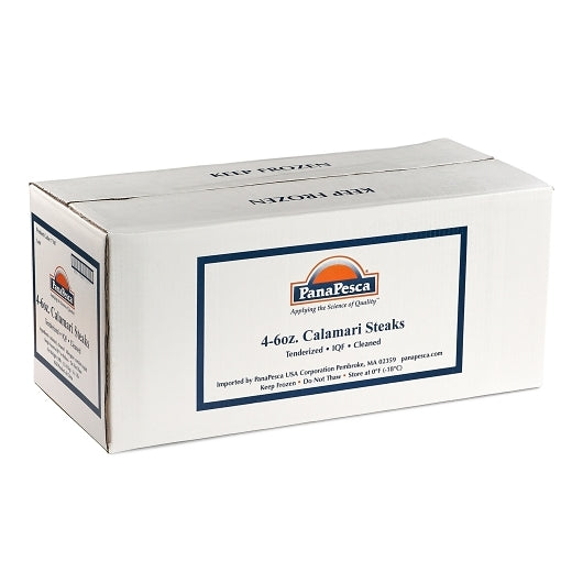 Pana Pesca Formulated Squid, Gigas, Raw, Frozen, Various, Steaks, 4-6 Ounce, 6 x 5 lb Case - DOT product image 5