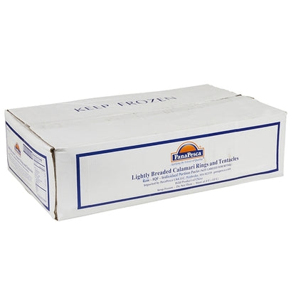 Pana Pesca Lightly Squid, Illex/Arrow, Raw, Breaded, Frozen, Various, Iqf Rings & Tentacles, 4 Oz. Portion Pack, 40 x 4 - DOT product image 5