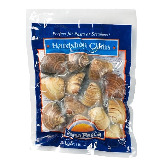 Panapesca Vacuum Pak In-Shell Clam 11-16, 10 x 1 lb Case - Frozen Meat & Seafood
