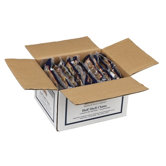 Pana Pesca Half Vacuum Pack Half Shell Clams 16-25 Ct, 10 x 1 lb Case - DOT product image 4
