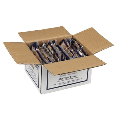 Pana Pesca Half Vacuum Pack Half Shell Clams 16-25 Ct, 10 x 1 lb Case - DOT product image 4