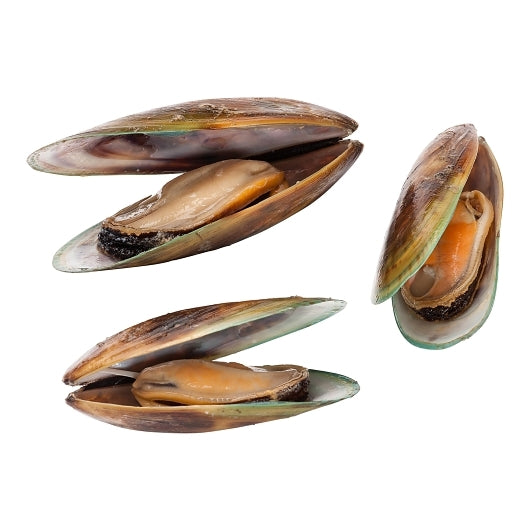 Pana Pesca New 3-5" Fully Cleaned Vacuum Pack Greenshell In Shell Mussels 11-15 Ct, 5 x 5 x 2 lb Case - DOT product image 2