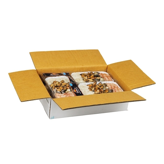 Panapesca Squid Clams Mussels And Shrimp Skin Pack Mediterranean Seafood Mix, 12 x 10.6 oz Case - DOT product image 5