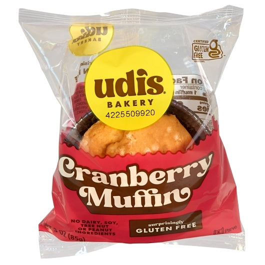 Udi's Cranberry Muffin, 36 x 3 oz Case - Bakery & Desserts - image 2