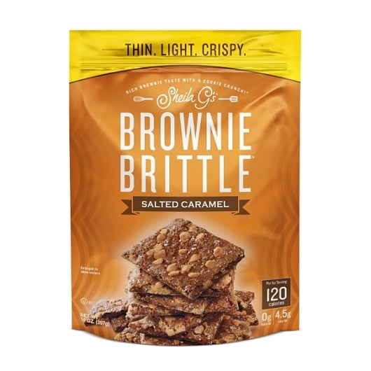 Sheila G's Salted Caramel Brownie Brittle, 9 x 14 oz Case - Bakery & Desserts
