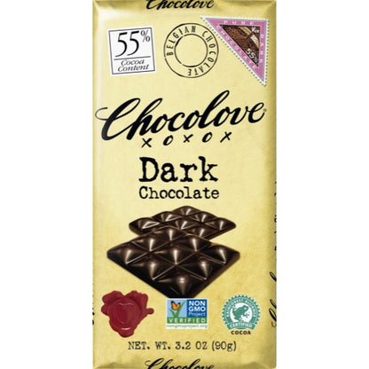 Chocolove Dark Chocolate Bar, 12 x 12 x 3.2 oz Case - DOT product image 2