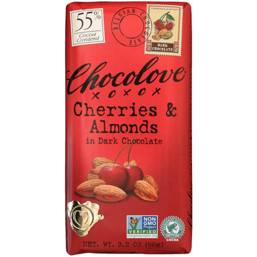 Chocolove Cherries & Almonds Dark Chocolate Bar, 12 x 12 x 3.2 oz Case - DOT product image 6