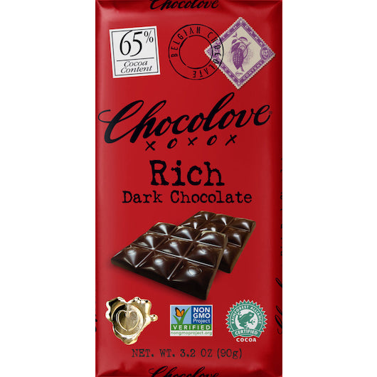 Chocolove Rich Dark Chocolate, 12 x 12 x 3.2 oz Case - DOT product image 2