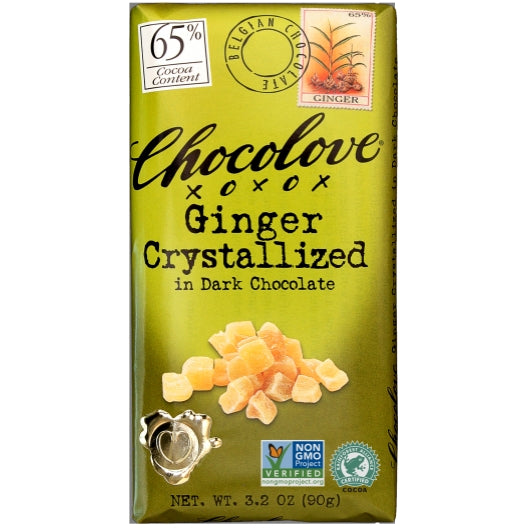 Chocolove Ginger Dark Chocolate Bar, 12 x 12 x 3.2 oz Case - DOT product image 7
