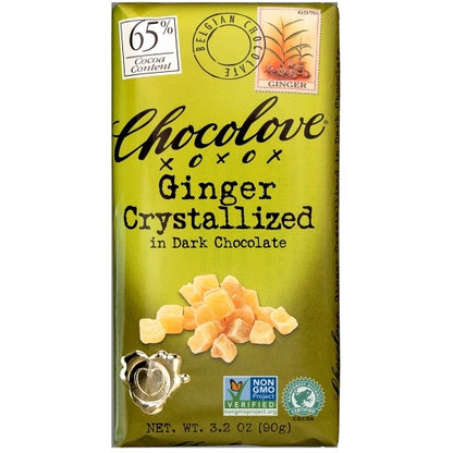 Chocolove Ginger Dark Chocolate Bar, 12 x 12 x 3.2 oz Case - DOT product image 8