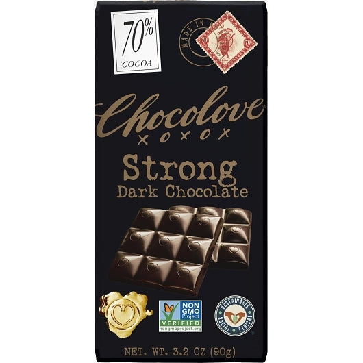 Chocolove Strong Dark Chocolate, 12 x 12 x 3.2 oz Case - DOT product image 8