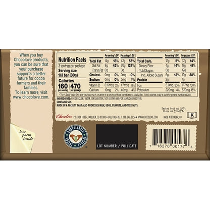 Chocolove Extra Strong Dark Chocolate Bar, 12 x 12 x 3.2 oz Case - DOT product image 6