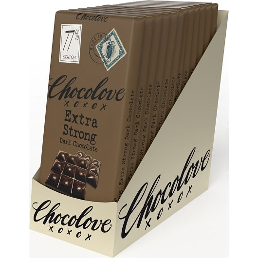 Chocolove Extra Strong Dark Chocolate Bar, 12 x 12 x 3.2 oz Case - DOT product image 7