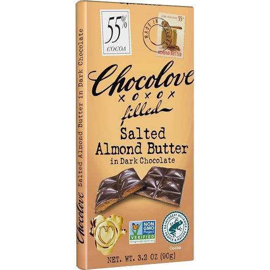 Chocolove Almond Butter In Dark Chocolate, 12 x 10 x 3.2 oz Case - DOT product image 5