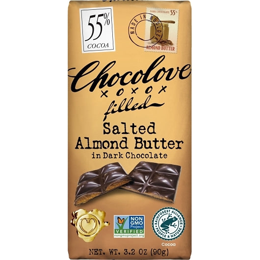 Chocolove Almond Butter In Dark Chocolate, 12 x 10 x 3.2 oz Case - DOT product image 8