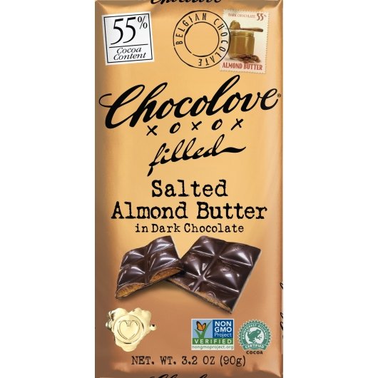 Chocolove Almond Butter In Dark Chocolate, 12 x 10 x 3.2 oz Case - DOT product image 3