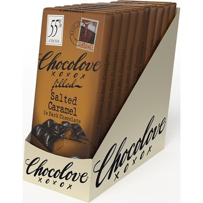 Chocolove Salted Caramel In Dark Chocolate, 12 x 10 x 3.2 oz Case - DOT product image 3