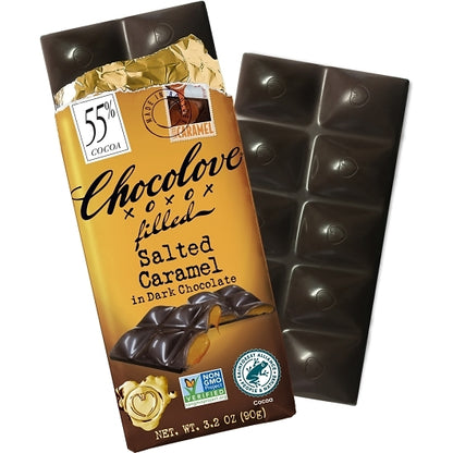 Chocolove Salted Caramel In Dark Chocolate, 12 x 10 x 3.2 oz Case - DOT product image 4