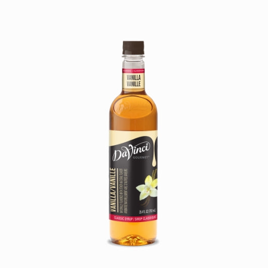 DaVinci Gourmet Vanilla Syrup, 12 x 750 ML Case - Condiments & Sauces